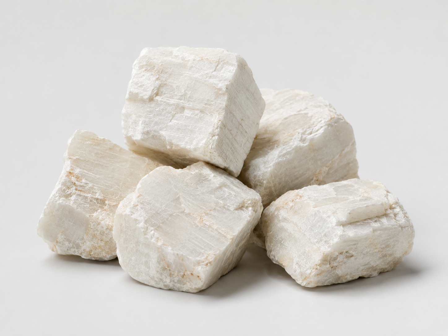 Selected white feldspar lumps